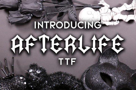 Afterlife: A Gothic Font with Modern Edge