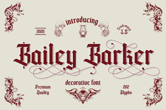Bailey Barker: Bold Blackletter for Modern Branding
