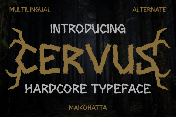 Cervus: A Bold Blackletter Font for Modern Projects