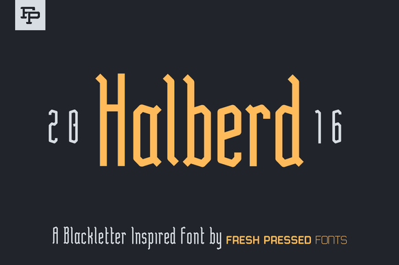 Halberd: A Modern Take on Classic Blackletter Style