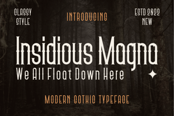 Insidious Magna: The Modern Blackletter for Bold Design