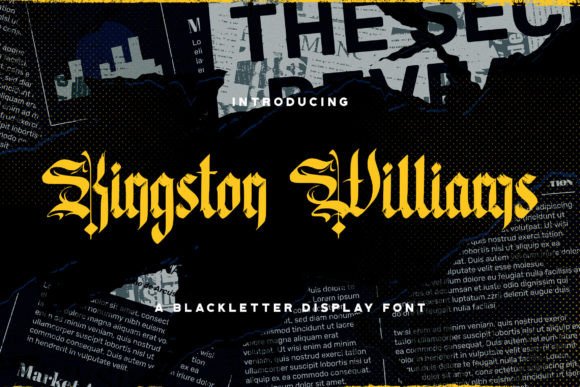 Kingston Williams: The Authentic Blackletter Font for Bold Ideas