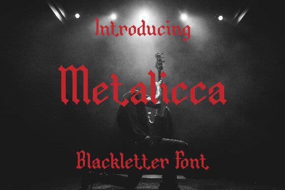 Metalicca: Command Attention with Bold Blackletter