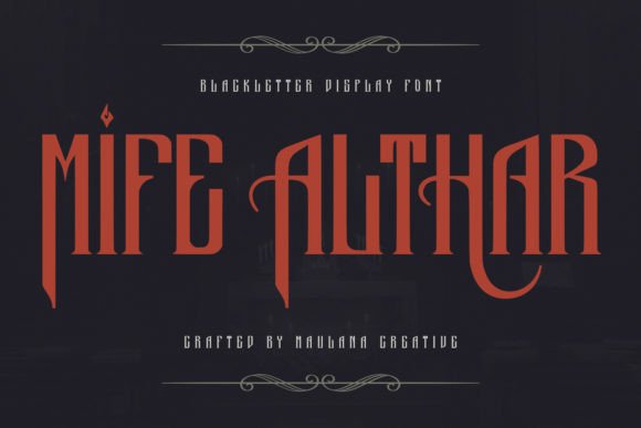 Mife Althar: A Modern Victorian Typeface for Bold Branding