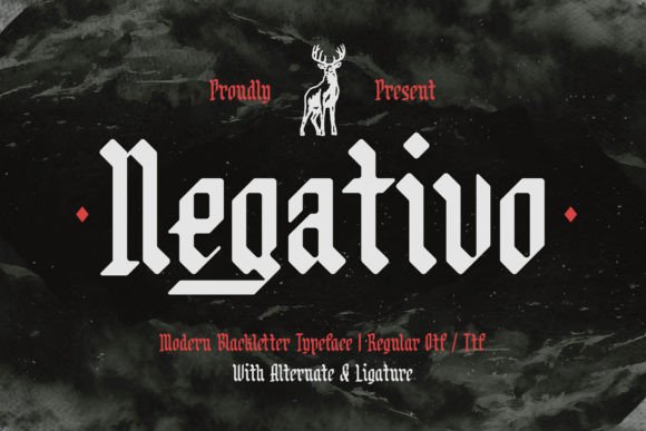Negativo: The Modern Blackletter Typeface for Bold Branding