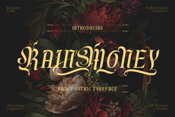 Rain Money: A Gothic Blackletter for Bold Statements