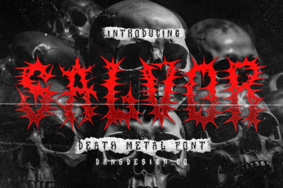 Salvor: Mastering the Bold Darkness of Metal Horror Typography