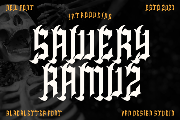 Sawery Ramuz: A Bold Blackletter for Modern Design
