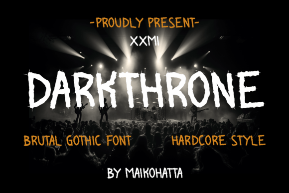 Unleash Raw Power with the Darkthrone Font