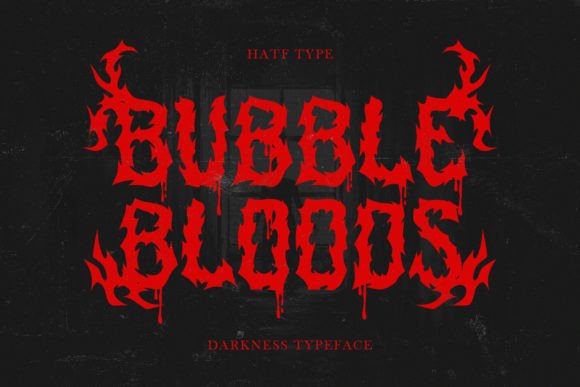 Unleashing Dark Elegance: The Bubblebloods Blackletter Typeface