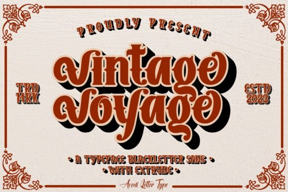 Vintage Voyage: Bold Blackletter for Modern Projects